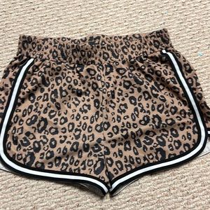 Cheetah print soft shorts